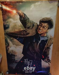 8 Foot Cinema Banner Harry Potter 7 Part 2 Daniel Radcliffe Advance Quad Rare