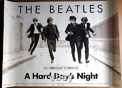 A Hard Days Night Poster Quad 2014 The Beatles 50th anniversary Re-Release