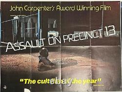 Assault On Precinct 13 (1976) UK Quad Movie Poster 30x40 John Carpenter RARE