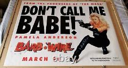 Barb Wire Original UK Quad Advance (30x 40) Rolled Poster Pamela Anderson 1996