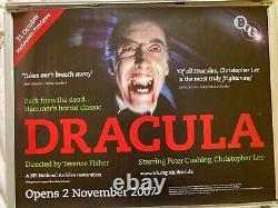 Dracula BFI Release Rare Quad Cinema Poster. Christopher Lee