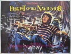FLIGHT OF THE NAVIGATOR (1986) Original Quad Movie Poster Joey Cramer, Disney