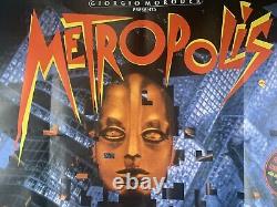 Freddie Mercury Poster Metropolis Movie Vintage Original UK Quad Promo 1984