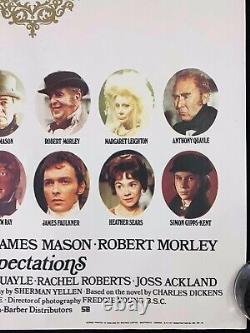 Great Expectations Original Quad Movie Poster Michael York Tom Chantrell 1974