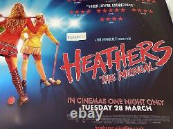 Heathers The Musical (2023) Original UK Cinema Quad Double-Sided Poster