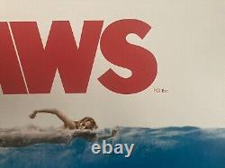 Jaws 2012 Rr Original Uk One Sheet Cinema Poster Rare Withdrawn Version