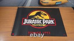 Jurassic Park (1993) Original Movie Poster Quad Yellow Advance Rolled Rare