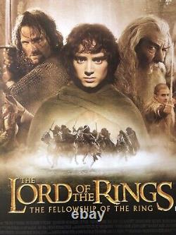 LORD OF THE RINGS FELLOWSHIP OF THE RING 2001 UK Quad Poster 30x40
