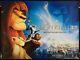 Lion King Original Quad Sheet Movie Poster Walt Disney 3d Re-release 2011