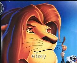 Lion King Original Quad Sheet Movie Poster Walt Disney 3D Re-release 2011