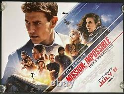 Mission Impossible Dead Reckoning Original Quad Movie Cinema Poster Tom Cruise