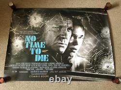 No Time To Die James Bond 007 Original Quad Dbl Side Movie Poster Daniel Craig