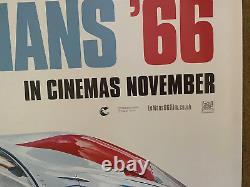 ORIGINAL Le Mans 66 QUAD Poster ADVANCED FORD UK Rolled Mint