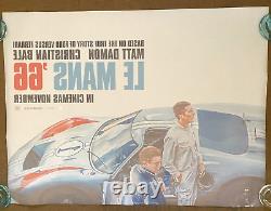 ORIGINAL Le Mans 66 QUAD Poster ADVANCED FORD UK Rolled Mint