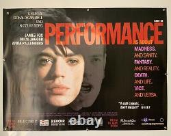 Performance Original 2004 BFI Release UK Quad Poster