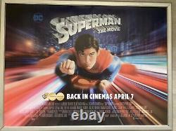 SUPERMAN THE MOVIE 1978 ORIGINAL UK QUAD CINEMA POSTER 45th Anniversary Release