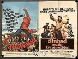 Spider-Man/Sinbad and the Eye of the Tiger ORIGINAL Quad Movie Cinema Poste