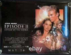 Star Wars Episode II Attack of the Clones Original Quad Movie Cinema Poster