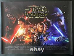 Star Wars The Force Awakens Original UK Quad Poster