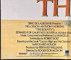 The Bounty Original Quad Movie Cinema Poster Mel Gibson Brian Bysouth 1984