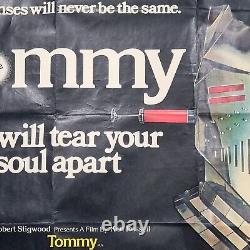 Tommy The Who Poster Orig 1975 Ken Russell Rare UK QUAD Movie Horror Rock UK