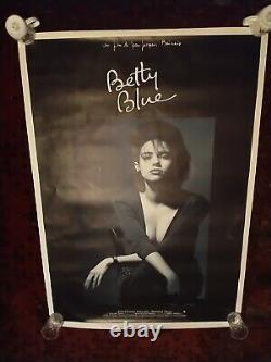 Very Rare Original Betty Blue Film Movie Poster Quad + Bus 54x38 Beatrice Dalle