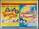 Wizard Of Oz / Tom Thumb Original Quad Movie Cinema Poster Judy Garland